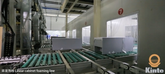 คณะรัฐมนตรี Foaming Line โดยอัตโนมัติสำหรับตู้เย็นสายการประกอบที่มีชีวิตที่ยาวนาน, ปรับความเร็ว